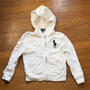 Polo by Ralph Lauren Kids White Zip-Up Hoodie